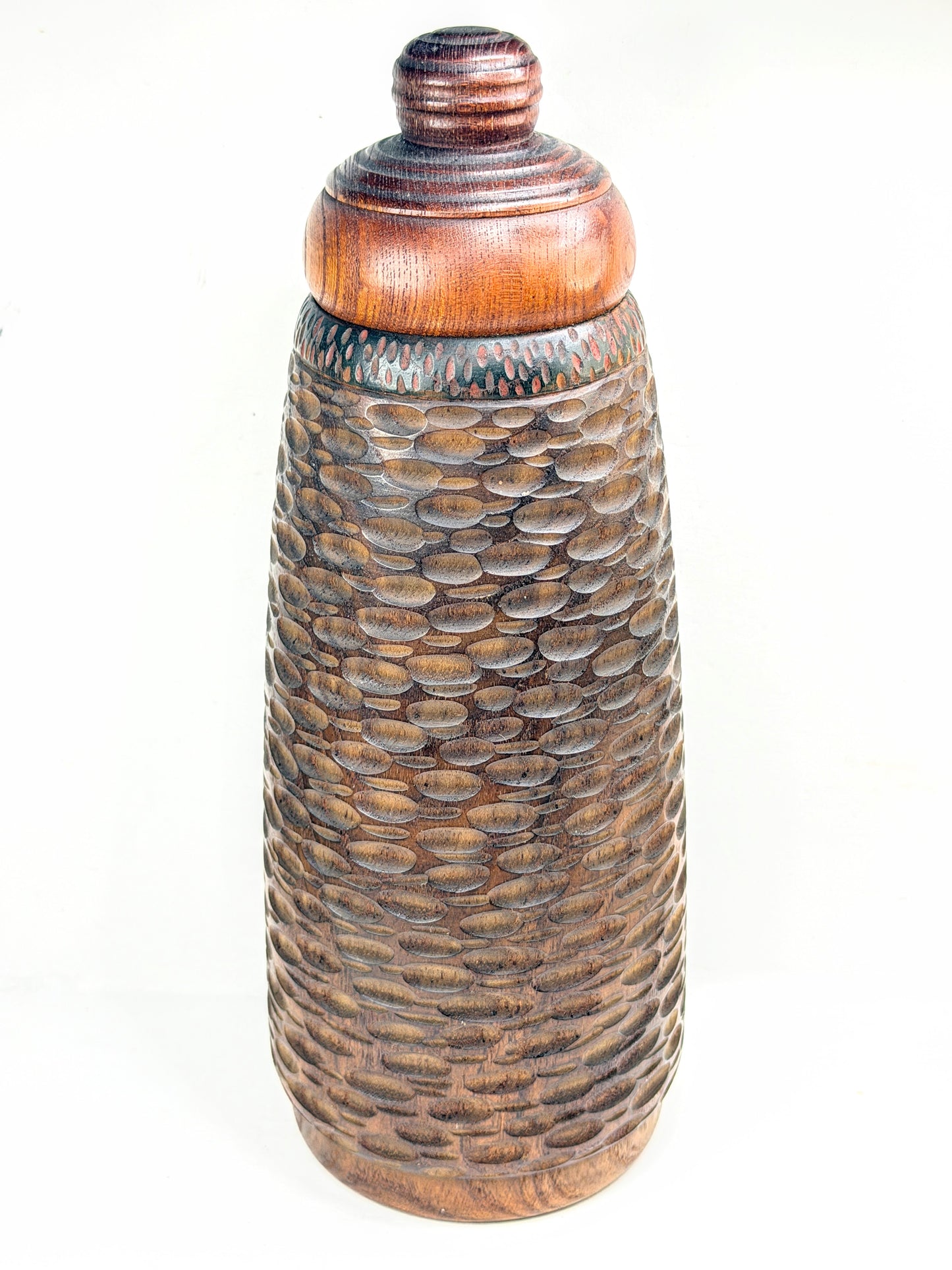 c1960 Sosaku Kokeshi “Fusetu  Wind and Snow” 風雪 by Shouzan Shido 志藤尚山 A1220