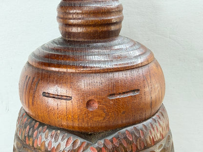c1960 Sosaku Kokeshi “Fusetu  Wind and Snow” 風雪 by Shouzan Shido 志藤尚山 A1220