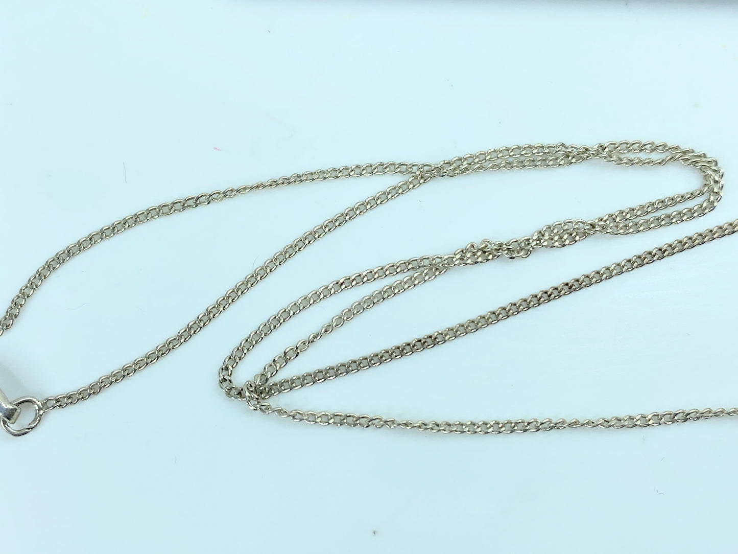 Gucci Vintage Sterling Silver Cross Pendant Unisex Necklace JR757