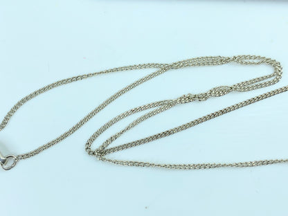 Gucci Vintage Sterling Silver Cross Pendant Unisex Necklace JR757