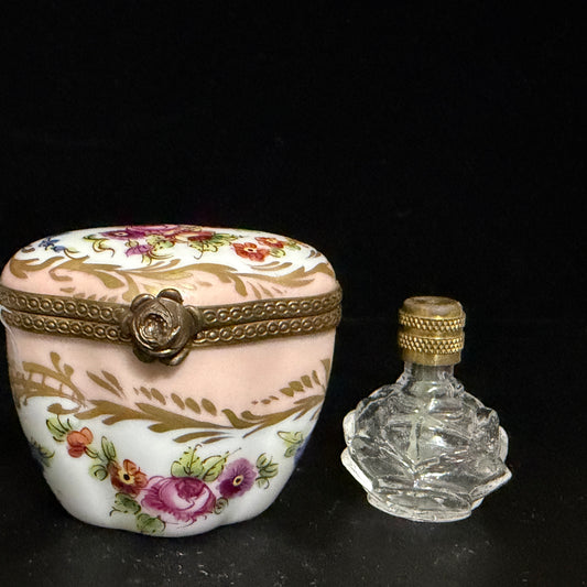 RPC Limoges Perfume Box with Sculptural Rose Clasp Limited Edition 256/500 A792