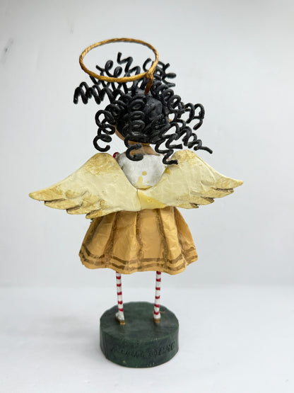 Lori Mitchell Seasons Greetings Christmas Angel Wreath Figurine ESC 11172 XN