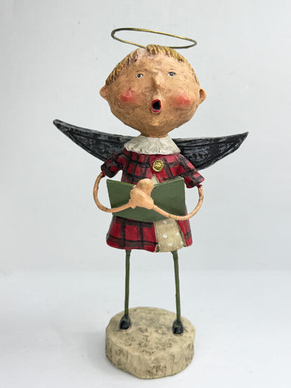 Vintage Lori Mitchell Merry Choir Angel Christmas Folk Art Figurine XN99