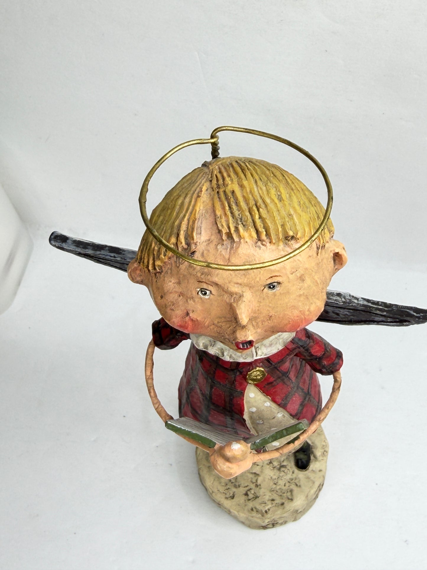 Vintage Lori Mitchell Merry Choir Angel Christmas Folk Art Figurine XN99