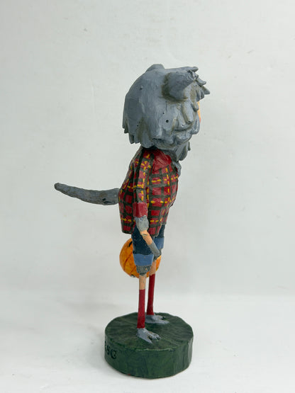 Vintage Lori Mitchell Wolfie Williams Halloween Werewolf Figurine ESC XN100