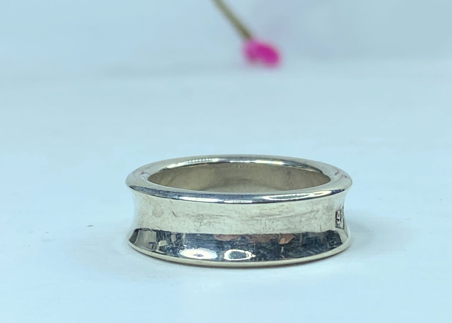 1997 Tiffany & Co. 7.0mm Sterling Silver 925 '1837 Band Ring JR713