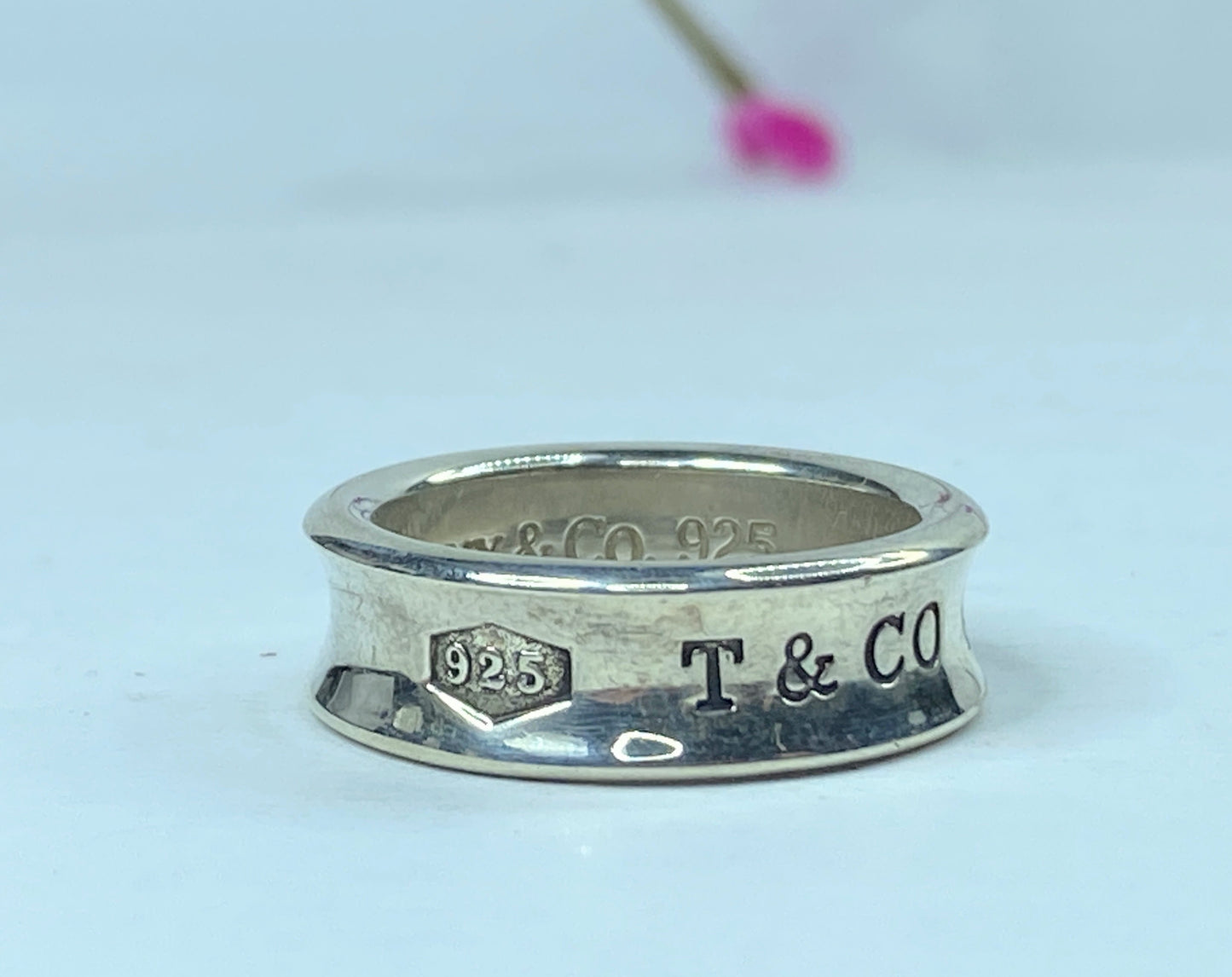 1997 Tiffany & Co. 7.0mm Sterling Silver 925 '1837 Band Ring JR713