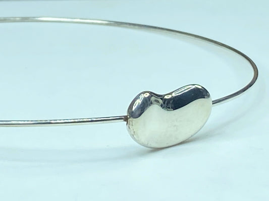 Tiffany & Co. 25.0mm Large Bean Design Elsa Peretti Wire collar choker 16" JR707