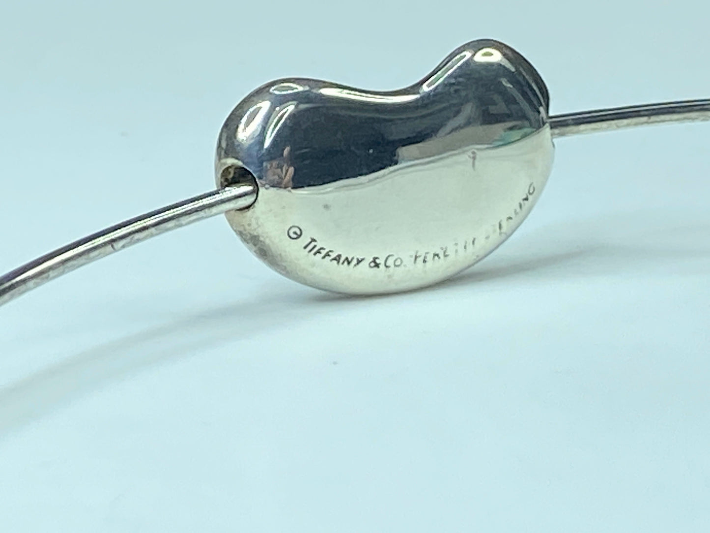 Tiffany & Co. 25.0mm Large Bean Design Elsa Peretti Wire collar choker 16" JR707