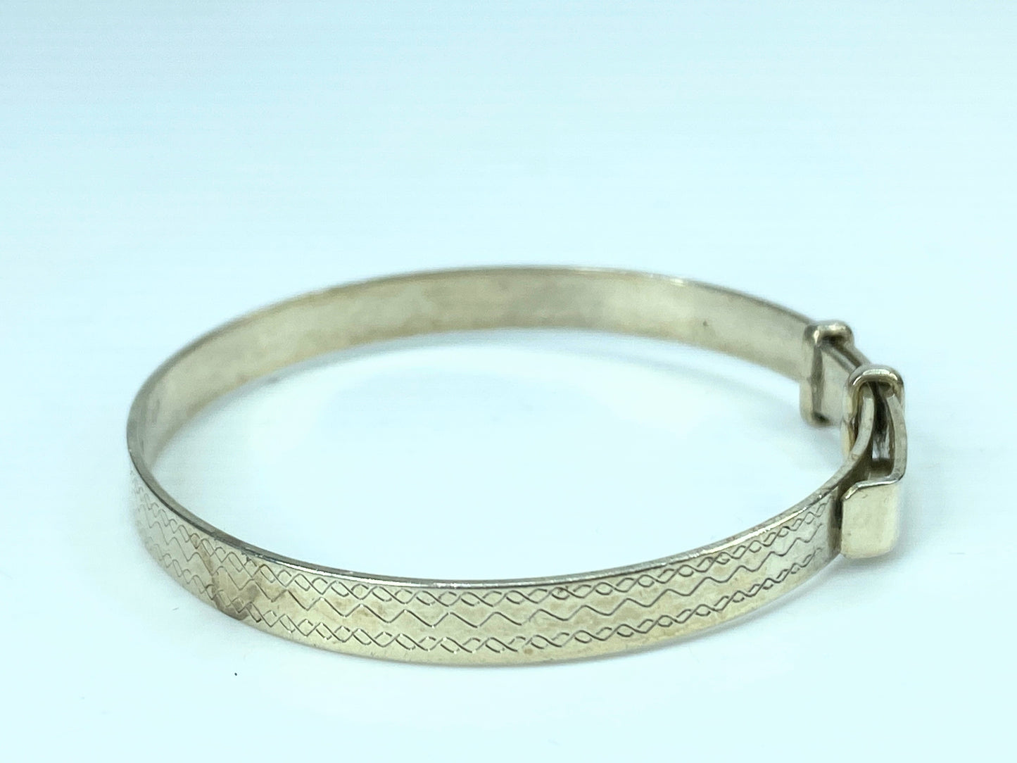 Art Deco 1930's belt sterling 925 children's bracelet Griffith 4.0" 5.6g JR797