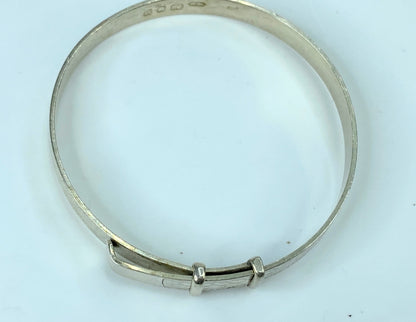 Art Deco 1930's belt sterling 925 children's bracelet Griffith 4.0" 5.6g JR797