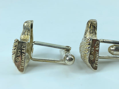 Tiffany & Co. Cufflinks Dog Rare sterling 925 Men’s accessory w/box 8.9g JR799