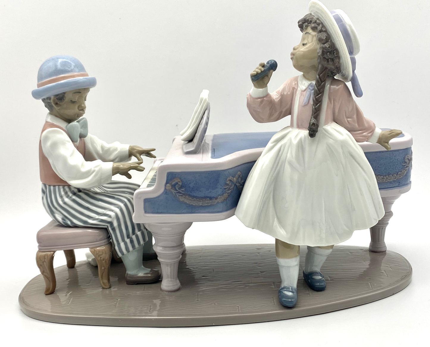 Lladro Jazz Band Duo Pianist and Singer 5930 Black Legacy