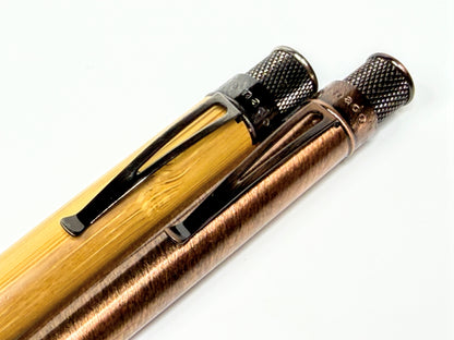 Vintage Retro 51 Tornado Bamboo Panda & Lincoln Copper Rollerball Pen Set SS419