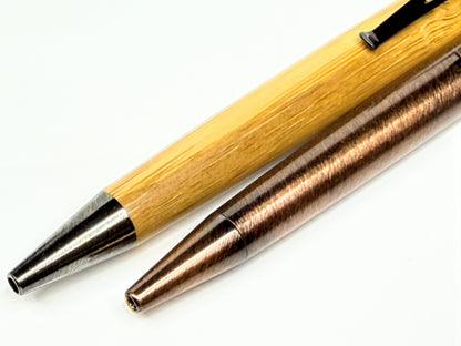 Vintage Retro 51 Tornado Bamboo Panda & Lincoln Copper Rollerball Pen Set SS419