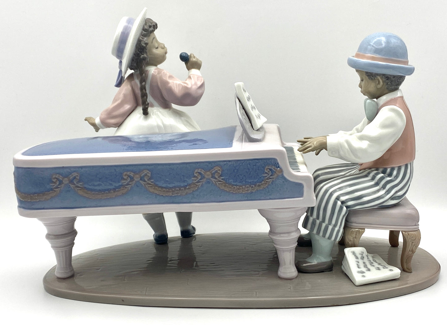 Lladro Jazz Band Duo Pianist and Singer 5930 Black Legacy