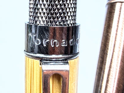 Vintage Retro 51 Tornado Bamboo Panda & Lincoln Copper Rollerball Pen Set SS419