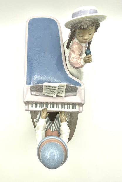 Lladro Jazz Band Duo Pianist and Singer 5930 Black Legacy