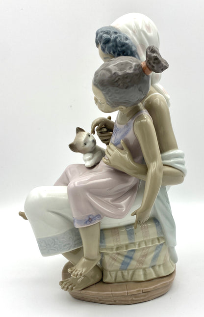 LLADRO BLACK LEGACY COLLECTION SOFT MEOW #5995 *Mint Condition