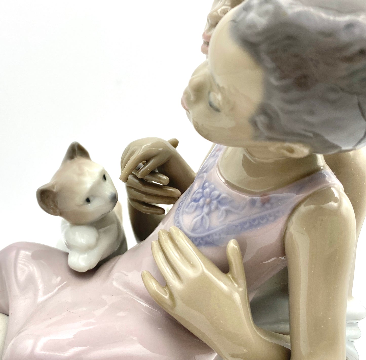 LLADRO BLACK LEGACY COLLECTION SOFT MEOW #5995 *Mint Condition