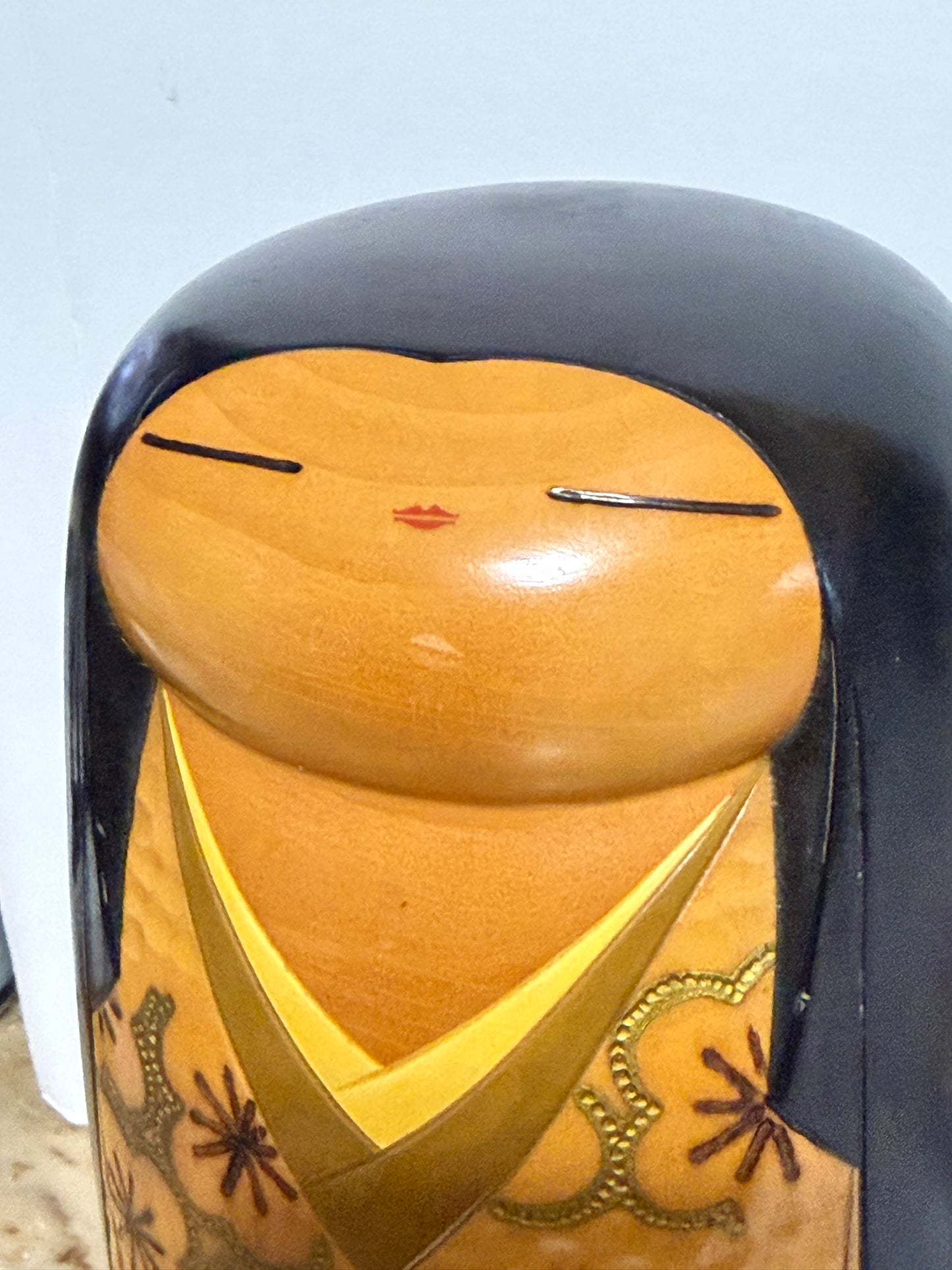 Award winning Yoshida Takashi吉田多加志 Sosaku Kokeshi Title: Kasugano 春日野 Doll A1222