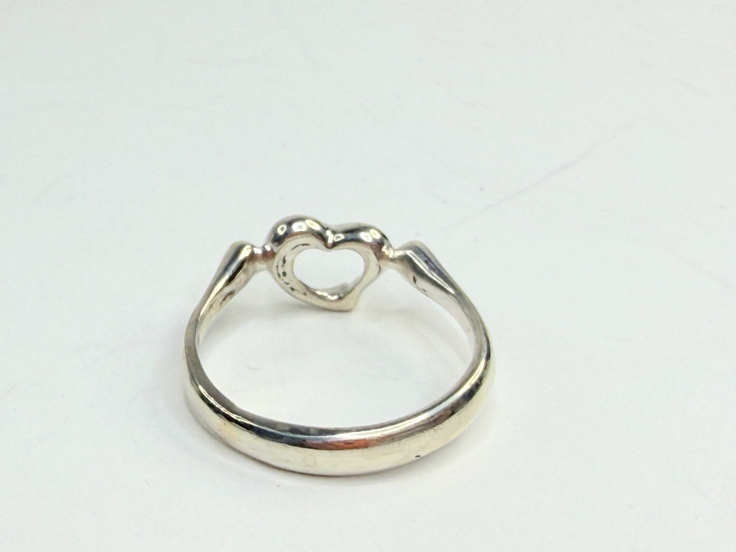 Vintage Tiffany & Co. Hook Eye Band Ring 925 Sterling 750 gold s6.5 JR1301