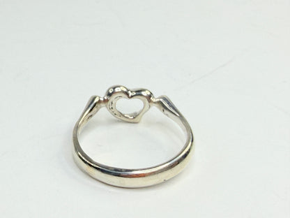 Vintage Tiffany & Co. Hook Eye Band Ring 925 Sterling 750 gold s6.5 JR1301