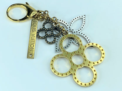 LOUIS VUITTON Bijoux Sac Tabage Bag Charm Gold Silver Tone in box GS330