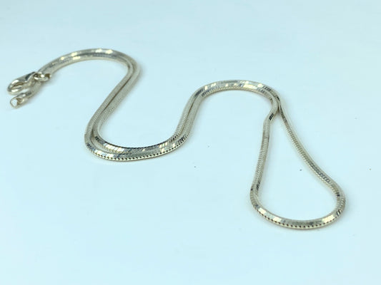 Italian Sterling Silver 2.0mm Round Snake link necklace 20" 13.4 grams JR813