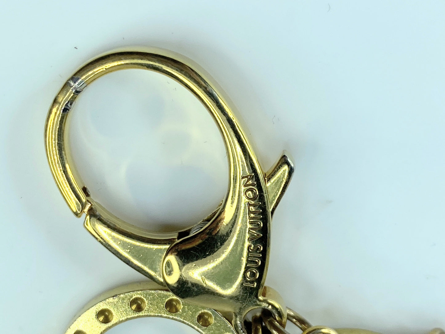 LOUIS VUITTON Bijoux Sac Tabage Bag Charm Gold Silver Tone in box GS330