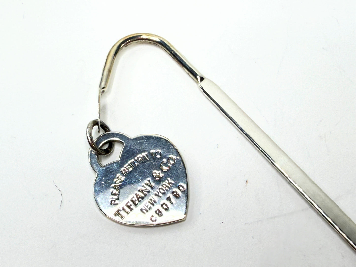 Vintage Tiffany & Co. Sterling Silver Heart Bookmark AG925 SS195