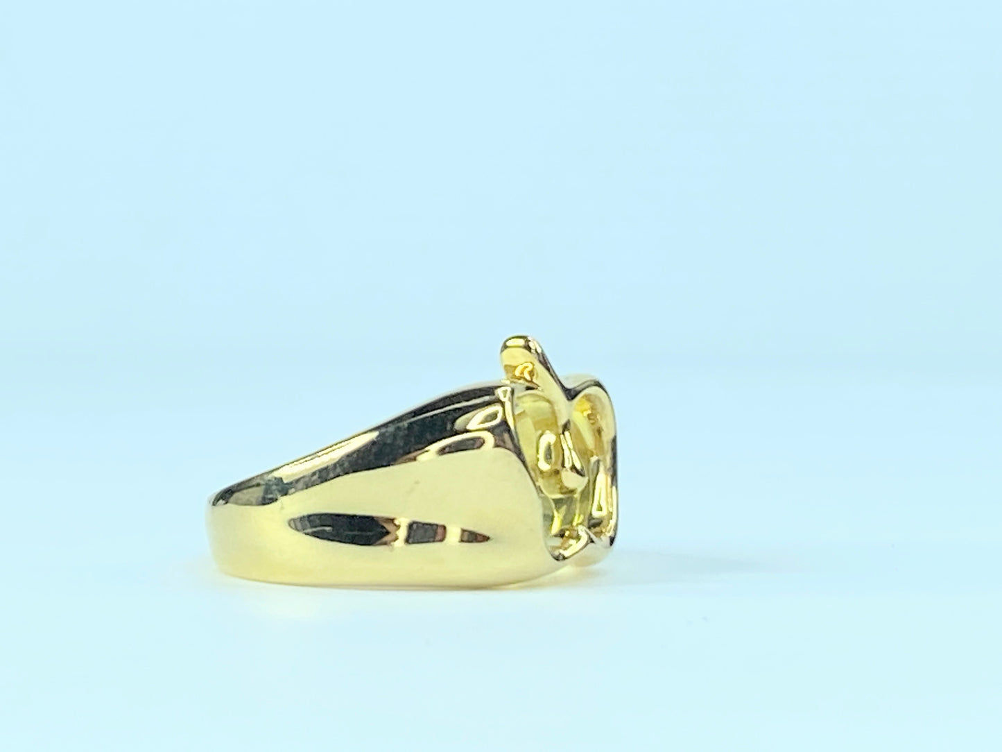 Vintage Tiffany & Co Peretti 18k Yellow Gold Apple Ring JR9115