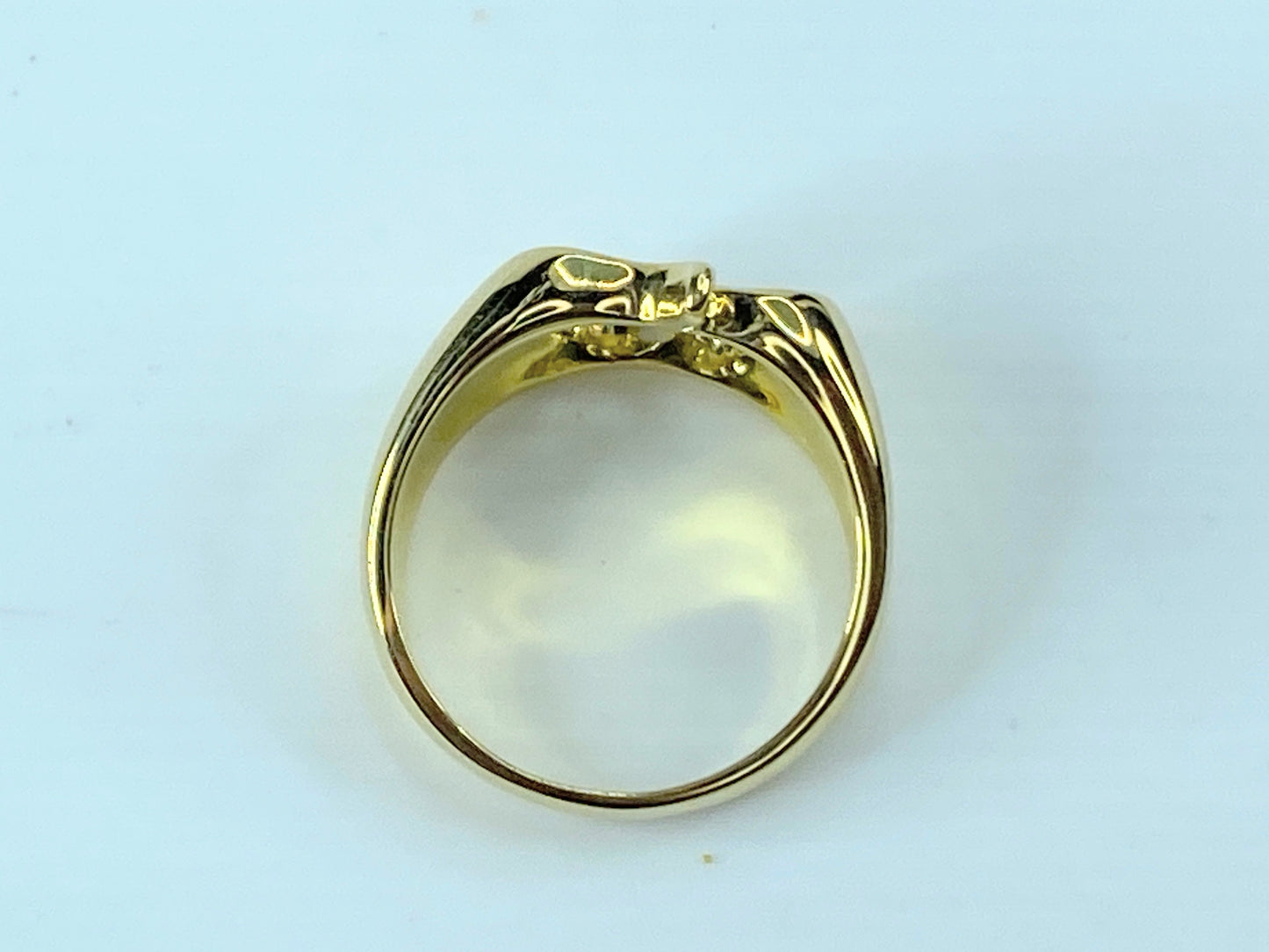 Vintage Tiffany & Co Peretti 18k Yellow Gold Apple Ring JR9115