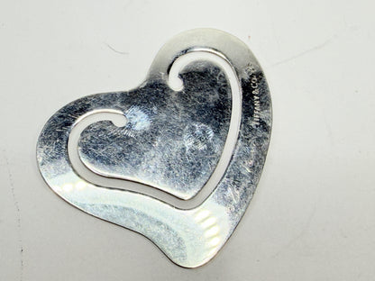 Tiffany & Co. sterling silver Elsa Peretti Heart bookmark or paper clip SS196