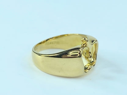 Vintage Tiffany & Co Peretti 18k Yellow Gold Apple Ring JR9115