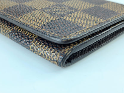 Louis Vuitton Enveloppe Carte de visite Brown card holder France Authentic GS333