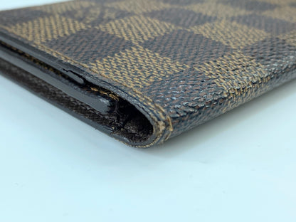Louis Vuitton Enveloppe Carte de visite Brown card holder France Authentic GS333