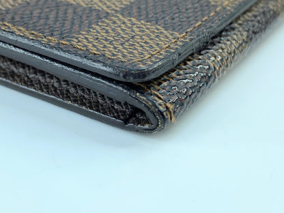 Louis Vuitton Enveloppe Carte de visite Brown card holder France Authentic GS333