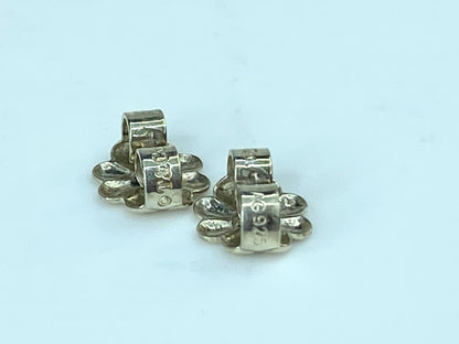 Tiffany & Co. Twist Knot Sterling Silver post Earrings with pouch JR759