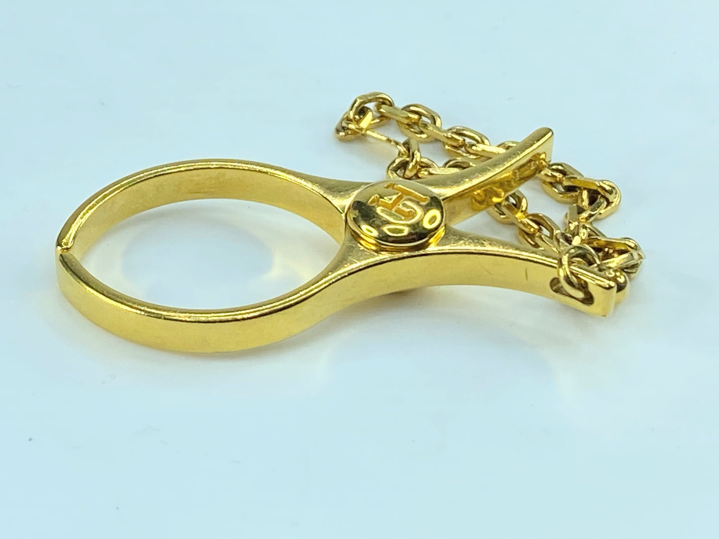 HERMES Gold-Plated Gold-Plated "Filou" Glove Clip Bag Charm rt. GS335