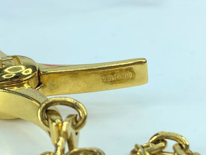 HERMES Gold-Plated Gold-Plated "Filou" Glove Clip Bag Charm rt. GS335