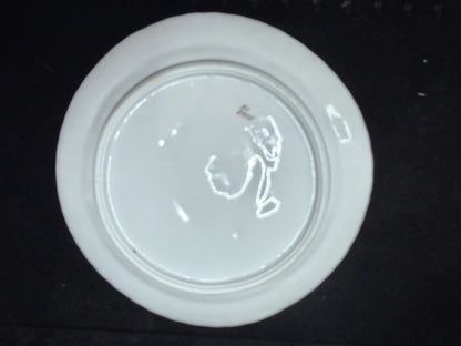 Antique German Porcelain 5-Well White And Gilt Oyster Plate A1237