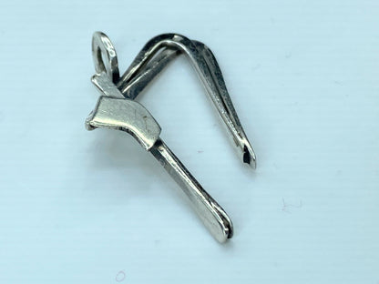 Rachel Gear c1980 handmade Sterling silver 925 pendant 1.5" 4.3 grams JR768
