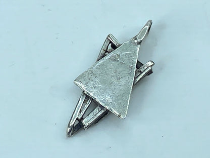 Vintage 80s Eli Gera Rachel Gera 925 Silver Pendent Star David 1.5" JR771