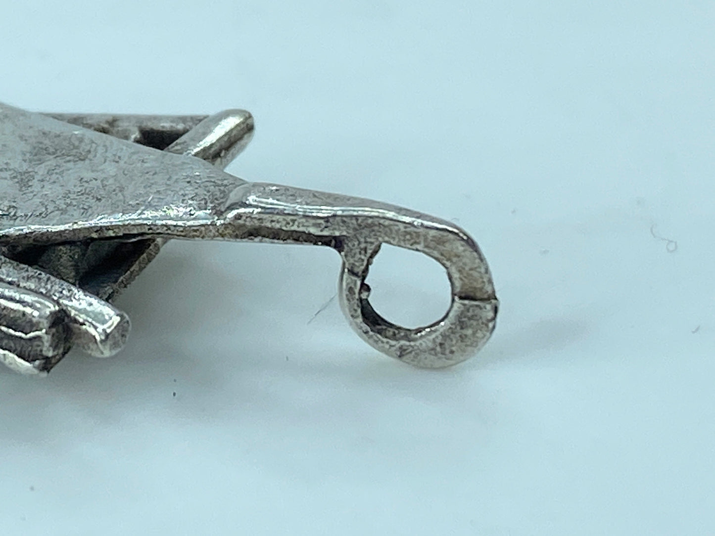 Vintage 80s Eli Gera Rachel Gera 925 Silver Pendent Star David 1.5" JR771