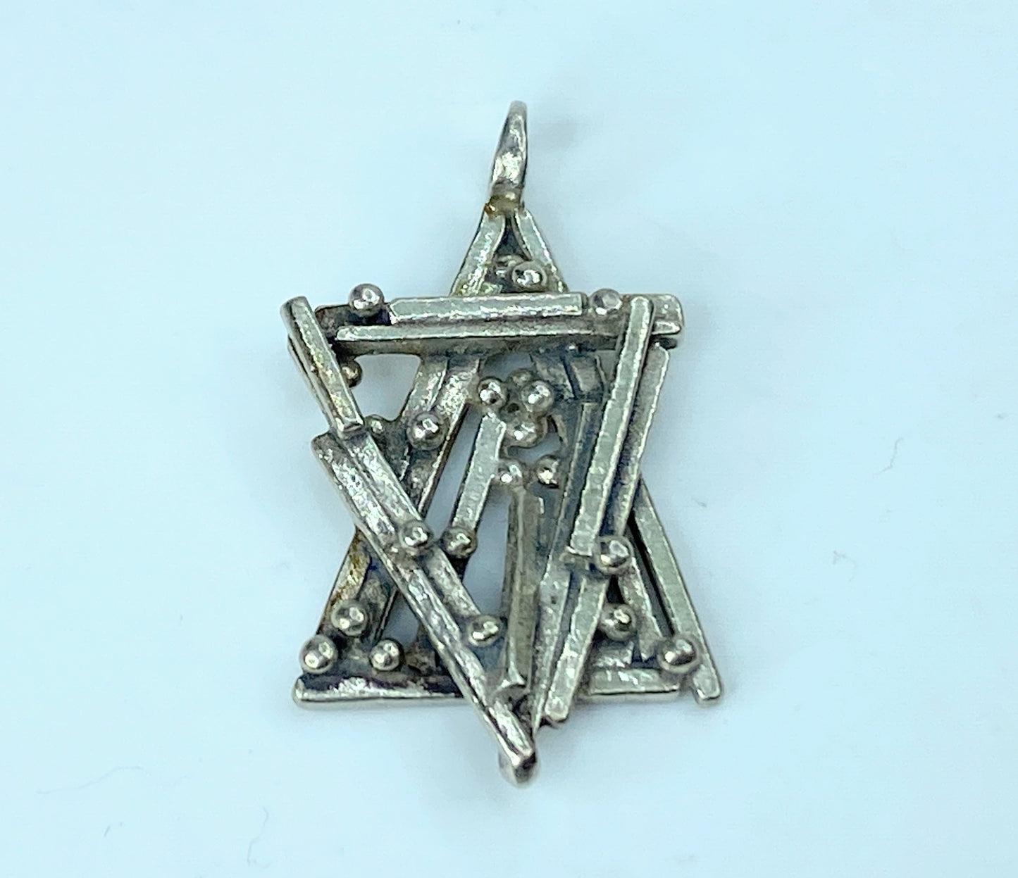 80" Rachel Gera Star Of David Sterling silver 1 3/8" x 1.0" 6.3g JR775