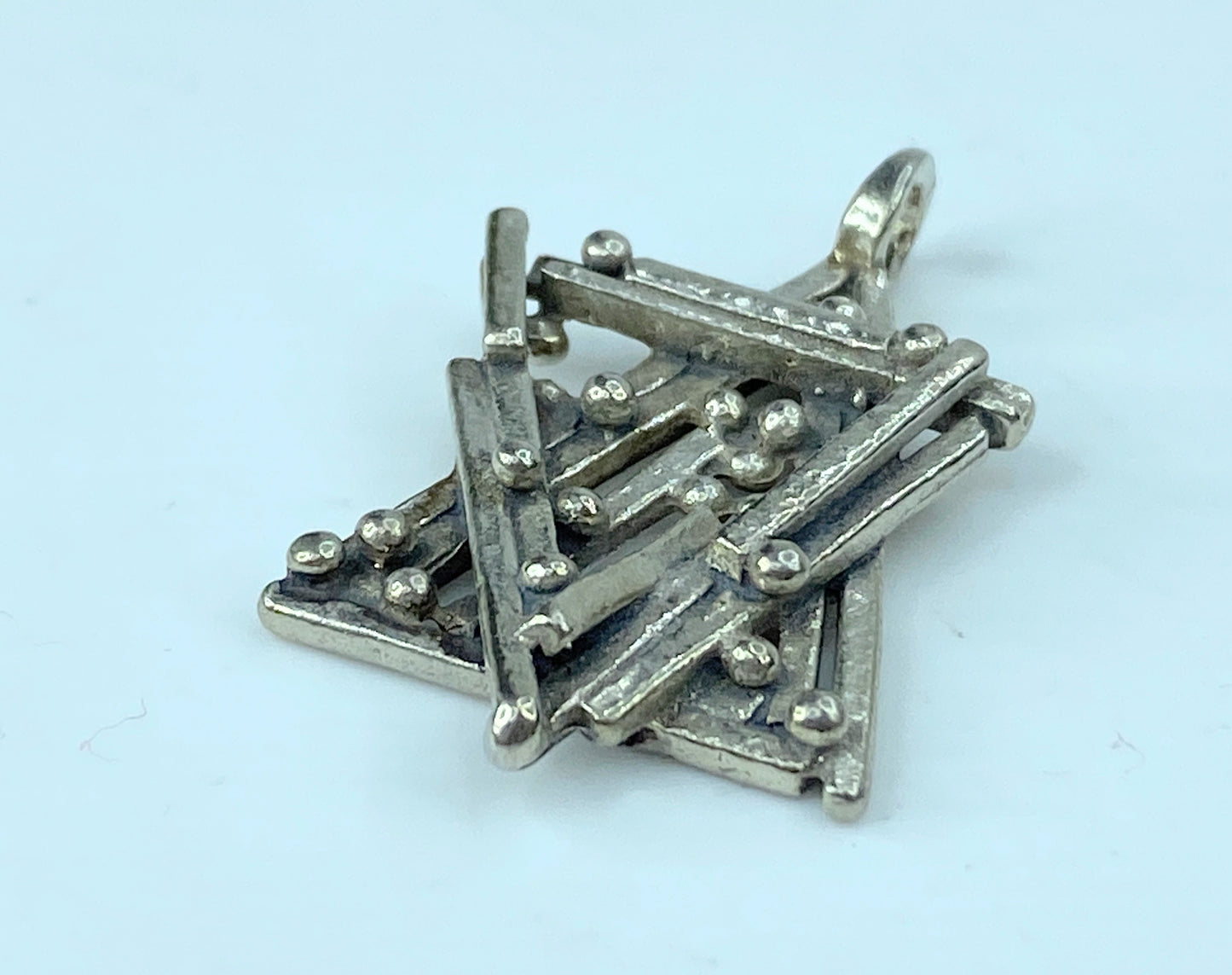80" Rachel Gera Star Of David Sterling silver 1 3/8" x 1.0" 6.3g JR775