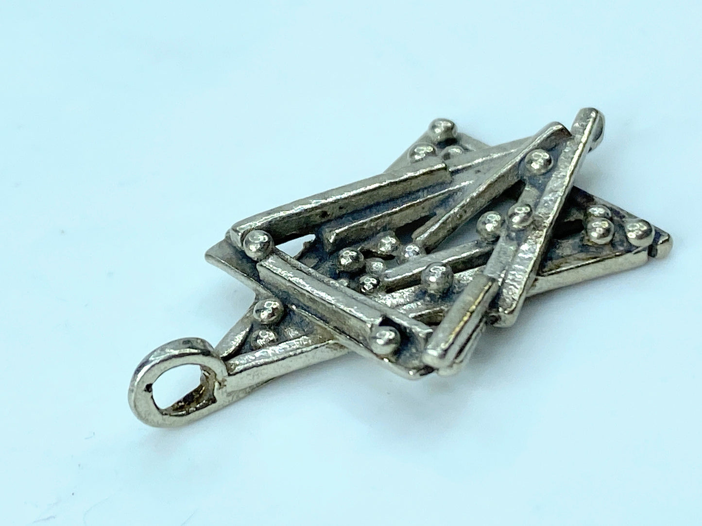 80" Rachel Gera Star Of David Sterling silver 1 3/8" x 1.0" 6.3g JR775