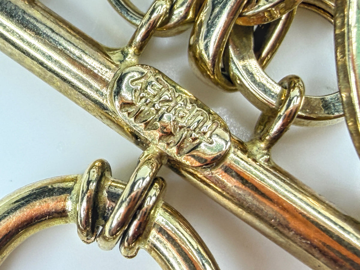 Vintage A&H 14K Yellow Gold Multi-Strand Link Bracelet 7.25" 9.5g JR2014