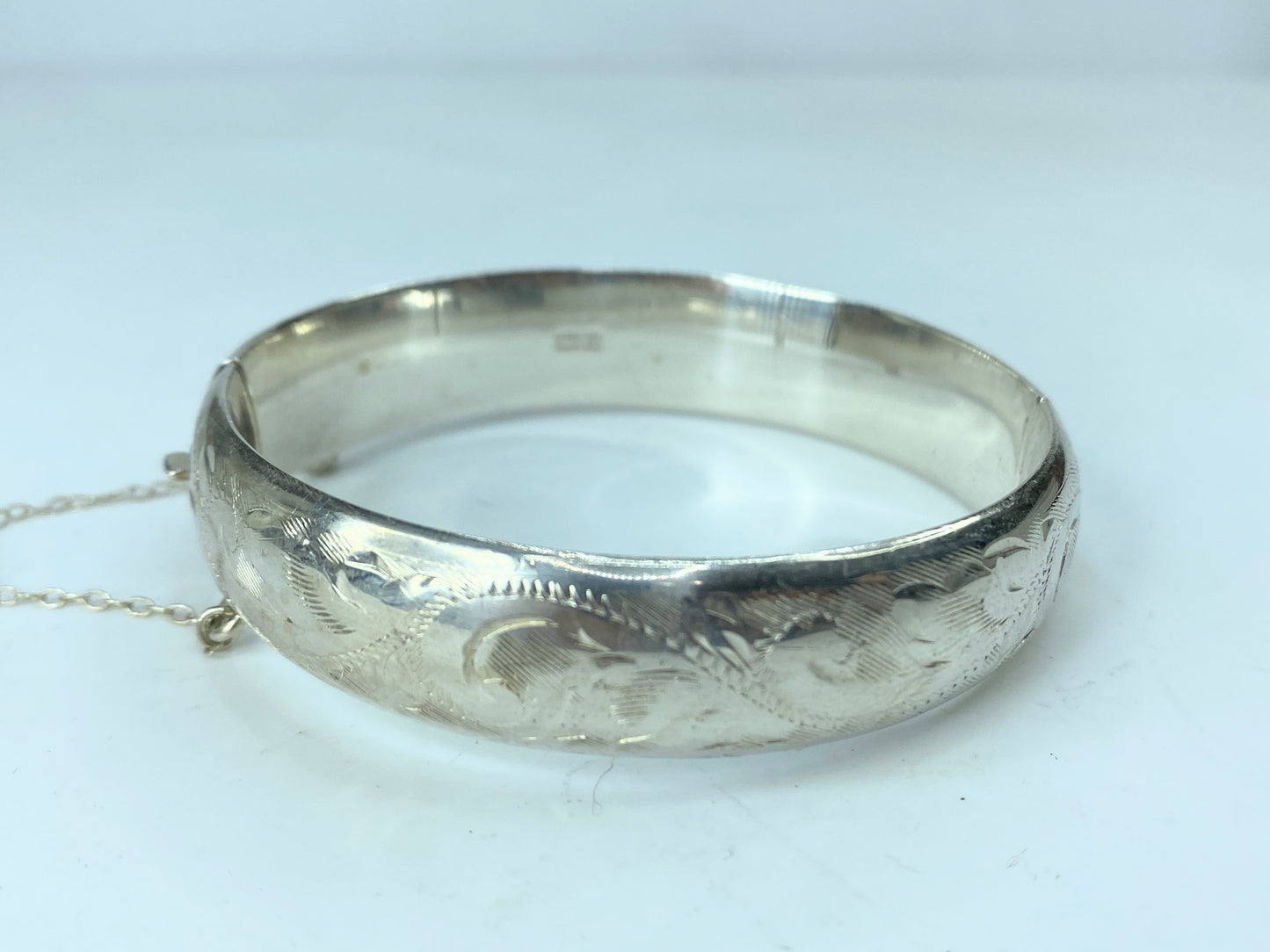 Vintage Smith & Sons 1963 Birmingham Hallmarked Silver sterling Engraved JR779